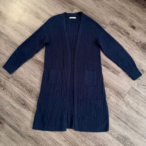 Mersea Chalet Ribbed Duster Oxford Blue